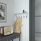 Flash Furniture 24" Whitewash Wall Mount Shelf with Hanging Hooks HFKHD-HEF0-CRE8-732315-GG - alternate 1